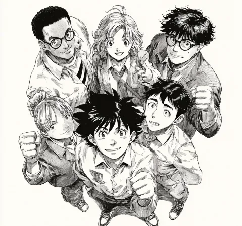 恋爱题材漫画封面